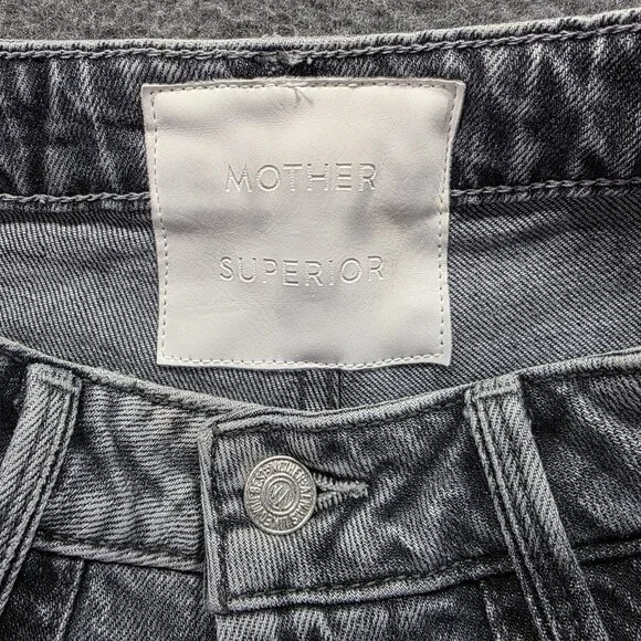 Mother Jeans Womens 23 Gray High Rise Zip Pocket Ankle Cargo Shadow Dancing